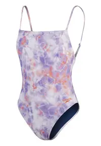 Costum de baie design tie-dye - bretele subtiri - multicolor - ECO EnduraBrite
