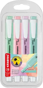 Set de etichete text Stabilo Swing Cool - Pastel 3, 4 culori