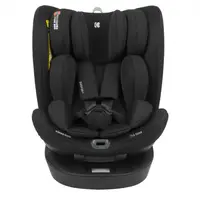 Scaun auto copii KikkaBoo i-Reverse i-SIZE Black 40-150 cm cu isofix,sezut rotativ,SPS,top tether,tetiera cu spuma memorie si inaltime reglabila,reductor