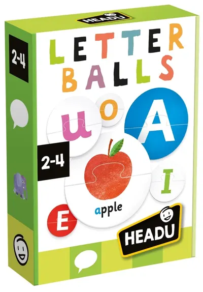 Puzzle educațional Headu - cercurile alfabetului