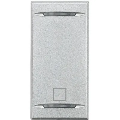 Capac tasta Axolute MyHOME BUS - simbol STOP - 1 modul - aluminiu