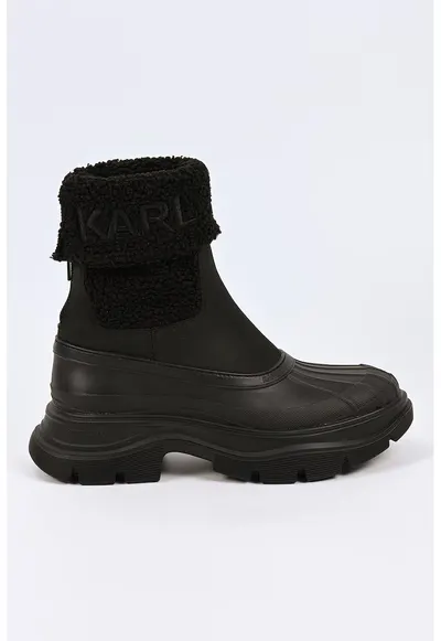 Ghete cu broderie logo - Negru