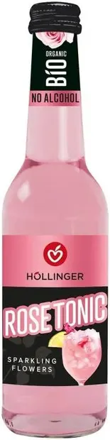 Tonic organic cu aromă de trandafir, 330 ml, Hollinger