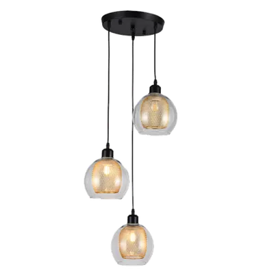 Jade Pendul 3xe27 Negru