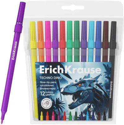 Carioci Erich Krause Techno Dino - 12 buc