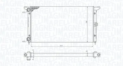 Radiator racire motor potrivit FORD GALAXY I; SEAT ALHAMBRA; VW SHARAN 1.9D 2.0