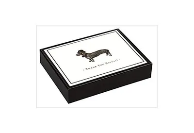 Vintage Prints Dapper Dachshund Luxe Thank You Notes - Paperback - ***