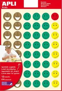 Stikere de colorat APLI - Domnul Smiley