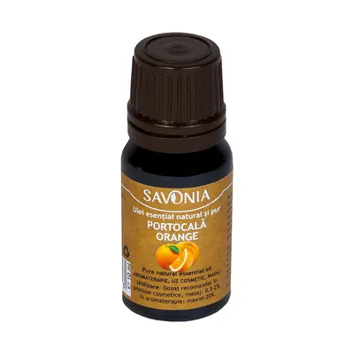 Ulei esential natural si pur de portocala, 10ml, Savonia