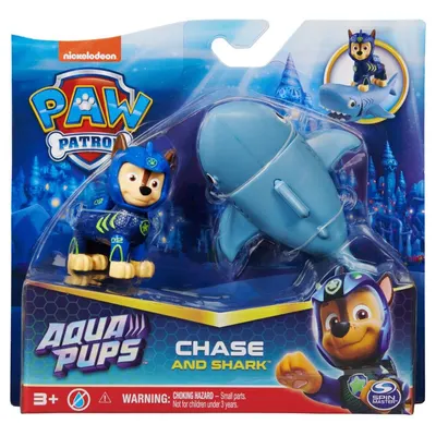 Set de joacă Spin Master Paw Patrol - Aqua Chase cu rechinul
