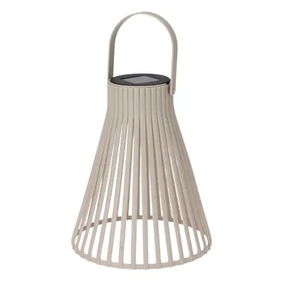 Lampă solară decorativă, cu LED, cu agățătoare, 24 cm, culoare crem