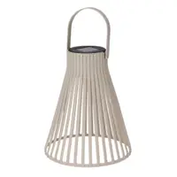 Lampă solară decorativă, cu LED, cu agățătoare, 24 cm, culoare crem