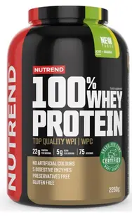 100% Whey Protein, kiwi și banană, 2250 g, Nutrend