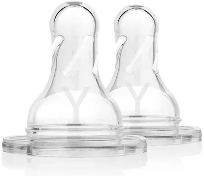 Tetine Dr. Brown's - pentru biberone Narrow-Neck Nipple Y-Cut Pacifier Set, 2 bucăți