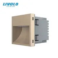 Modul lampa de orientare scara Auriu