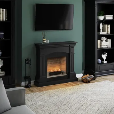 Magna Deep Black Semineu cu lumanari ZenFlame