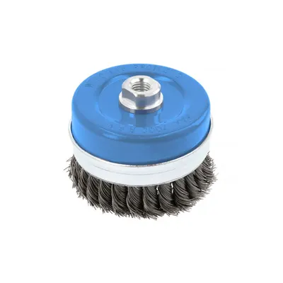 Perie cu disc 100 mm, M14, sarma de otel 0,5 mm
