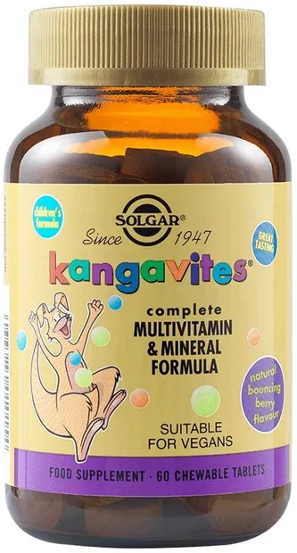 Kangavites, fructe de pădure, 60 tablete, Solgar