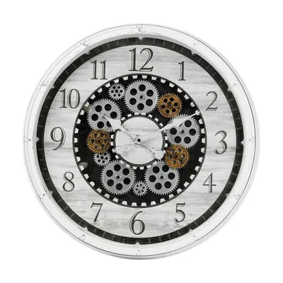 Ceas de perete, movement, 48 cm, alb