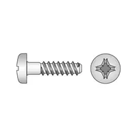 Surub Cap Bombat pentru Termoplaste Inox A2-3.5 X 8
