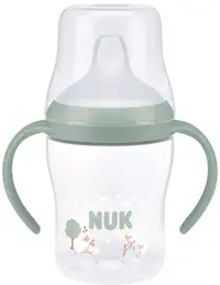 Biberon NUK Perfect Match - Cu duză de suc, TC, РР, 150 ml, Oaie, verde
