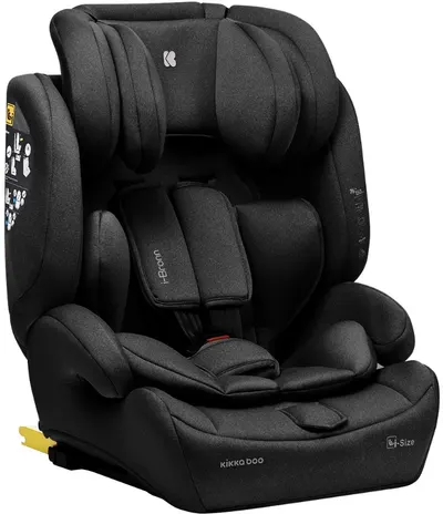 Scaun auto KikkaBoo - i-Bronn, IsoFix, i-Size, 76-150 cm, negru