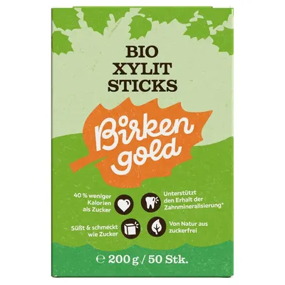 Xylitol pliculete bio 50 buc x 4g 200g Birkengold