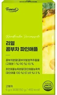 Fermentată kombucha cu ananas, 30 plicuri, Funeat