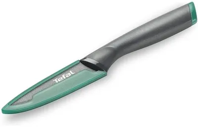 Cuțit de bucătărie Tefal - K1220604, 9 cm, albastru-negru