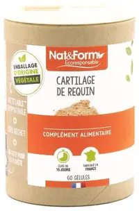 Extract din cartilaj de rechin, 60 capsule, Nat&Form