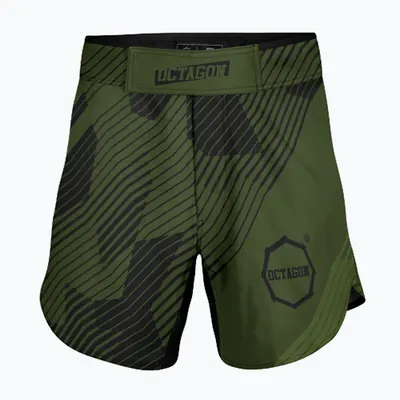 Pantaloni scurți de antrenament pentru bărbați Octagon Broken Line MMA