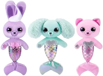 Jucărie de pluș surpriză Zuru Pets Alive - Sirenă, cu accesorii, sortiment