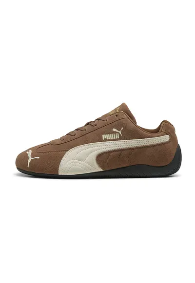 Pantofi sport Speedcat OG unisex din piele intoarsa - Alb fildes/Maro