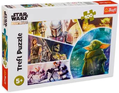 Puzzle Trefl din 100 de piese - Baby Yoda