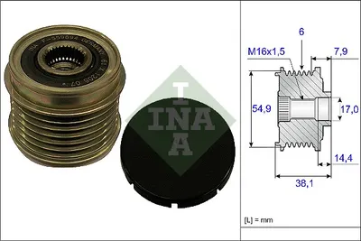 Fulie Alternator Iveco Daily Iv, Daily V, Daily Vi; Citroen Jumper; Fiat Ducato; Peugeot Boxer 3.0cng 3.0d Dupa 2006