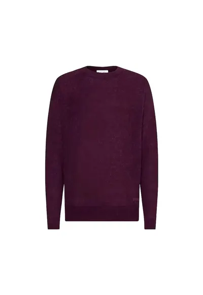 Bluza Barbati - Visiniu - Lana Alpaca - M Visiniu