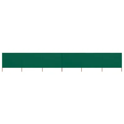 Gossi paravan anti-vant cu 6 panouri, verde, 800 x 160 cm, textil
