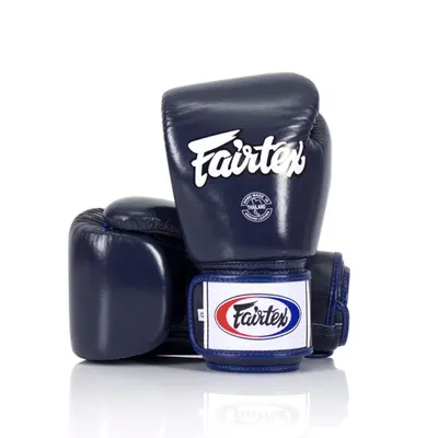 Mănuși de box Fairtex din piele naturală BGV1 albastre, 12 oz