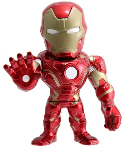 Figurină metalică Jada Toys Avengers - Iron Man, 10 cm