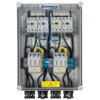 Cofret cu descarcator pentru instalatii fotovoltaice ( pentru 2 invertoare ) PV-CombiBox BC Prot.+Fire, 2Mpp Tracker1000Vdc Schrack PVPF1002--