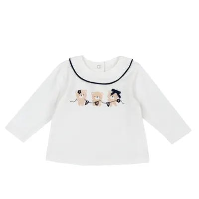 Bluza copii Chicco, alb, 00525-69MFCO