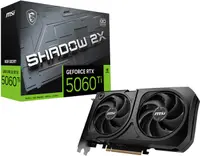 Placă video MSI - GeForce RTX 5060 Ti SHADOW 2X OC PLUS, 8GB, GDDR7