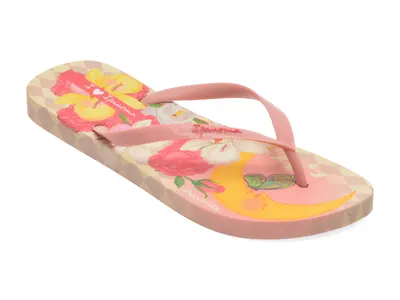Papuci IPANEMA roz, GRAFFITI V, din pvc