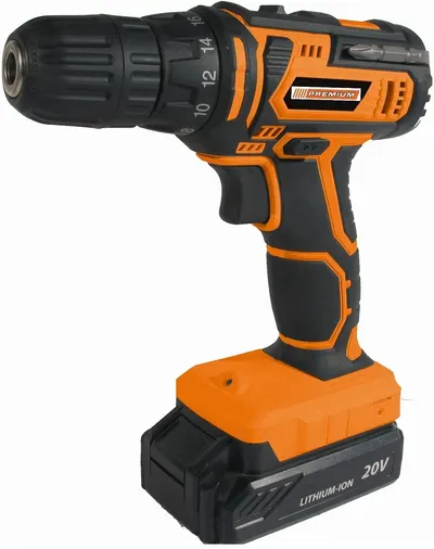 Mașină de găurit cu acumulator Premium HD - 44006, 20V, 2Ah, 35Nm