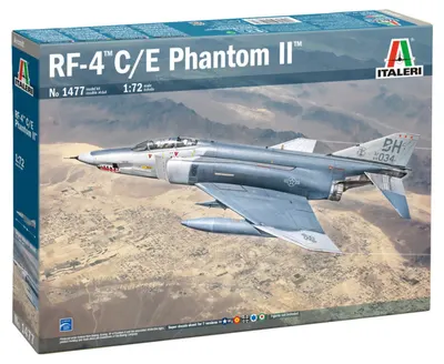 Model asamblabil Italeri Militare: Avioane - Luptător de recunoaștere tactic american McDonnell Douglas RF-4 C/E Phantom II