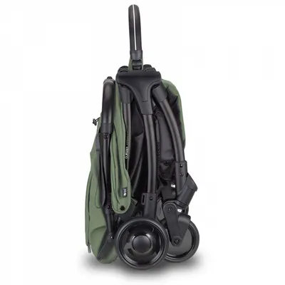 Carucior pentru copii Globber Stroll Lite Khaki, ultra usor, compact, mecanism pliere cu o singura mana, spatar ajustabil, greutate admisa 22 kg