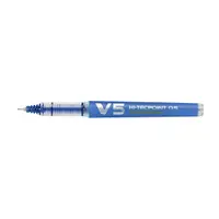 Pix cu varf Roller, Pilot, V5, Hi-Tecpoint, reincarcabil, Albastru, 0.5 mm