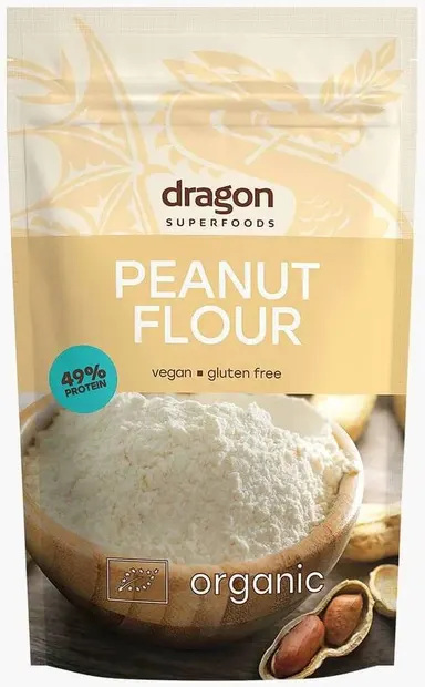 Făină de arahide organică, 200 g, Dragon Superfoods