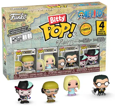 Set de figurine mini Funko Bitty POP! Animation: One Piece - 4 Pack (Series 4)