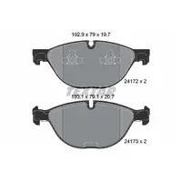 Set placute frana, frana disc TEXTAR 2417201